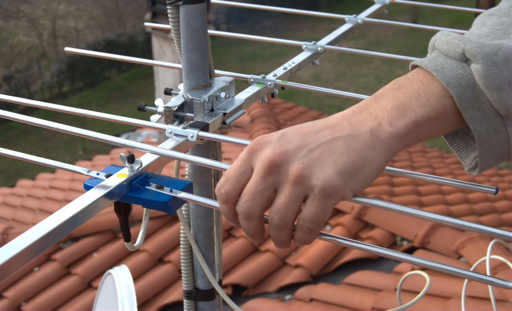 roof aerial setup align